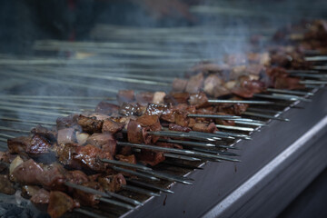 Liver kebab, one of Adana's special tastes.  street flavors.