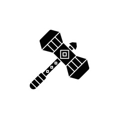 the war hammer icon is suitable for your web, apk or project with a medieval theme