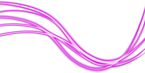 Curve neon effect of purple light