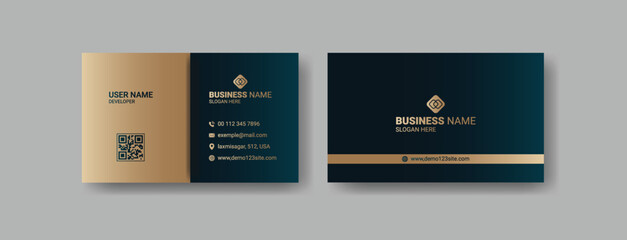 Corporate and creative modern business card vector template design. luxury, premium visiting card design template