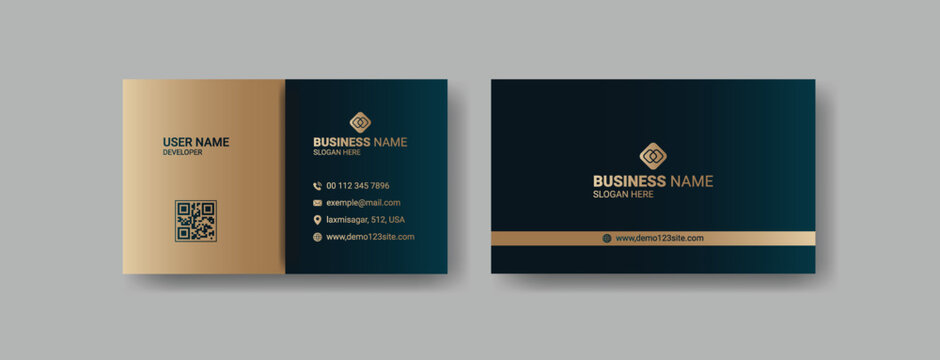 Corporate and creative modern business card vector template design. luxury, premium visiting card design template
