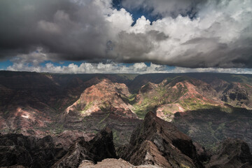 clouds over the mountains