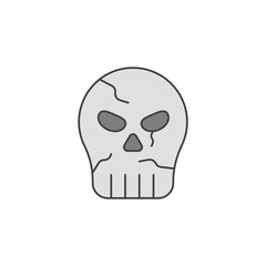 the skull icon is suitable for your web, apk or project with a medieval theme