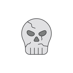 the skull icon is suitable for your web, apk or project with a medieval theme