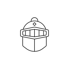 Medieval war troop helmet icon is suitable for your web, apk or project with a medieval theme