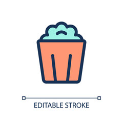 Cinema location pixel perfect RGB color ui icon. Motion-picture theater. Simple filled line element. GUI, UX design for mobile app. Vector isolated pictogram. Editable stroke. Arial font used