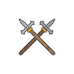 the spear icon is suitable for your web, apk or project with a medieval theme