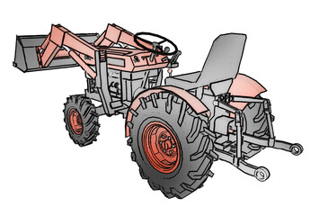 tractor illustration 