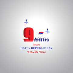 Vector illustration of Republika Srpska Republic day
