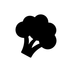 Broccoli icon vector or Nutrition icon symbol isolated on white background. Broccoli vector isolated illustration. The best broccoli icon for mobile applications and websites. Nutrition icon.