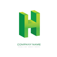 H lettering, perfect for company logos, offices, campuses, schools, religious education