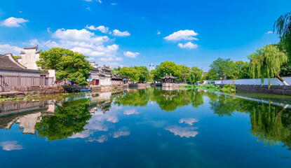 Obraz premium Lake Scenery of Tianyi Museum, Ningbo, Zhejiang, China