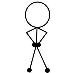 Faceless Stick Figure People Pictogram