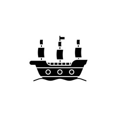 The warship icon is suitable for your web, apk or project with a medieval war theme