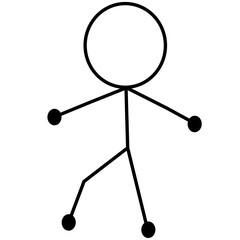 Faceless Stick Figure People Pictogram
