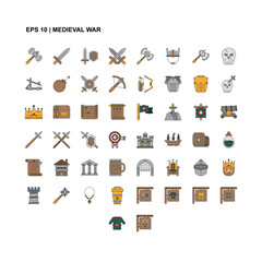 the medieval war icon is suitable for your web, apk or project with a medieval war theme