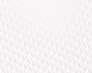 Fototapeta premium Repeating pattern of white 3d cubes on a textured paper background. High resolution full frame abstract geometric background with light effect.