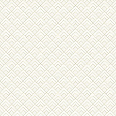 Modern rhombus (diamond, tilted square) shape seamless pattern in beige color. High resolution full frame abstract geometric background.