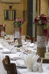 Stylish wedding table