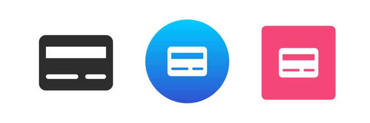 Credit debit card e money payment banking digital account icon set vector flat illustration