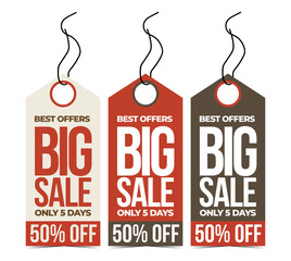 50% off sale labels discount set design