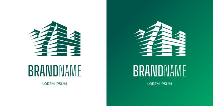 Initial letters YH set for business identity logotype concept. Combined Y and H stripes logo for company design. Vector eps isolated monogram signs template