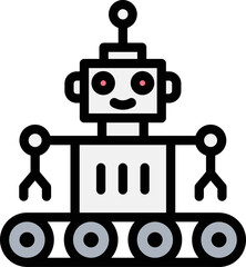 Robot Vector Icon Design Illustration