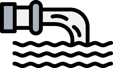 Waste water Vector Icon Design Illustration