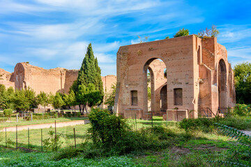 Baths of Caracalla (Terme di Caracalla) ruins in Rome, Italy