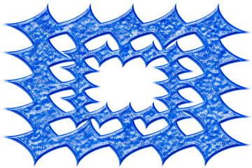 Metal Photo Frame. Placement of images on a white background