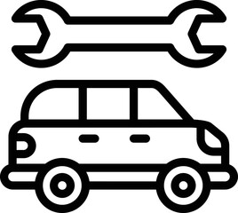 Car service Vector Icon Design Illustration