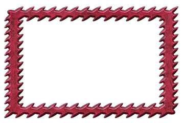 Metal Photo Frame. Placement of images on a white background