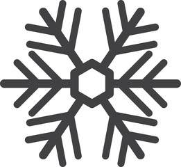 snowflake illustration in minimal style