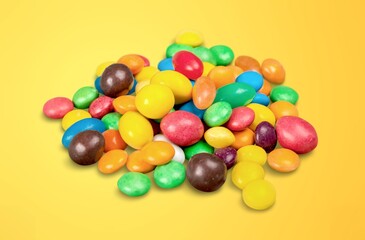 Fototapeta na wymiar Round tasty sweet candy pile