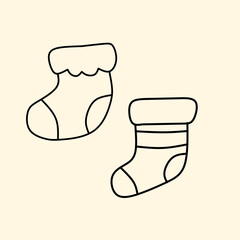 Socks icon set