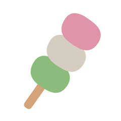 Vector Illustration Dango Colorful Style