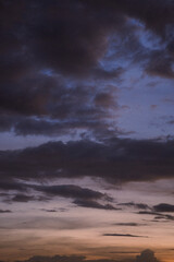 sunset in the sky
