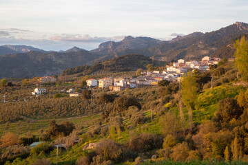 Fototapeta na wymiar View of Burunchel Village; Cazola; Segura and Las Villas National Park; Jaen; Spain