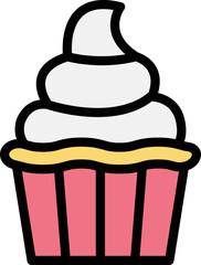 Cream Vector Icon Design Illustration