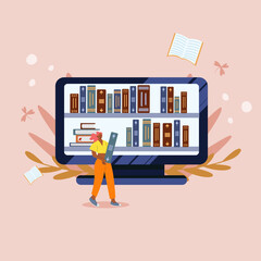 The concept of an online library, bookstores. Applications for reading and downloading books, audiobooks.