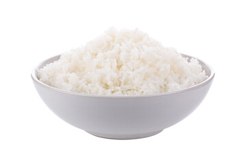 Rice in a bowl on transparent png