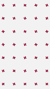 Animated plus sign spinning background 2D animation.  Vertical video