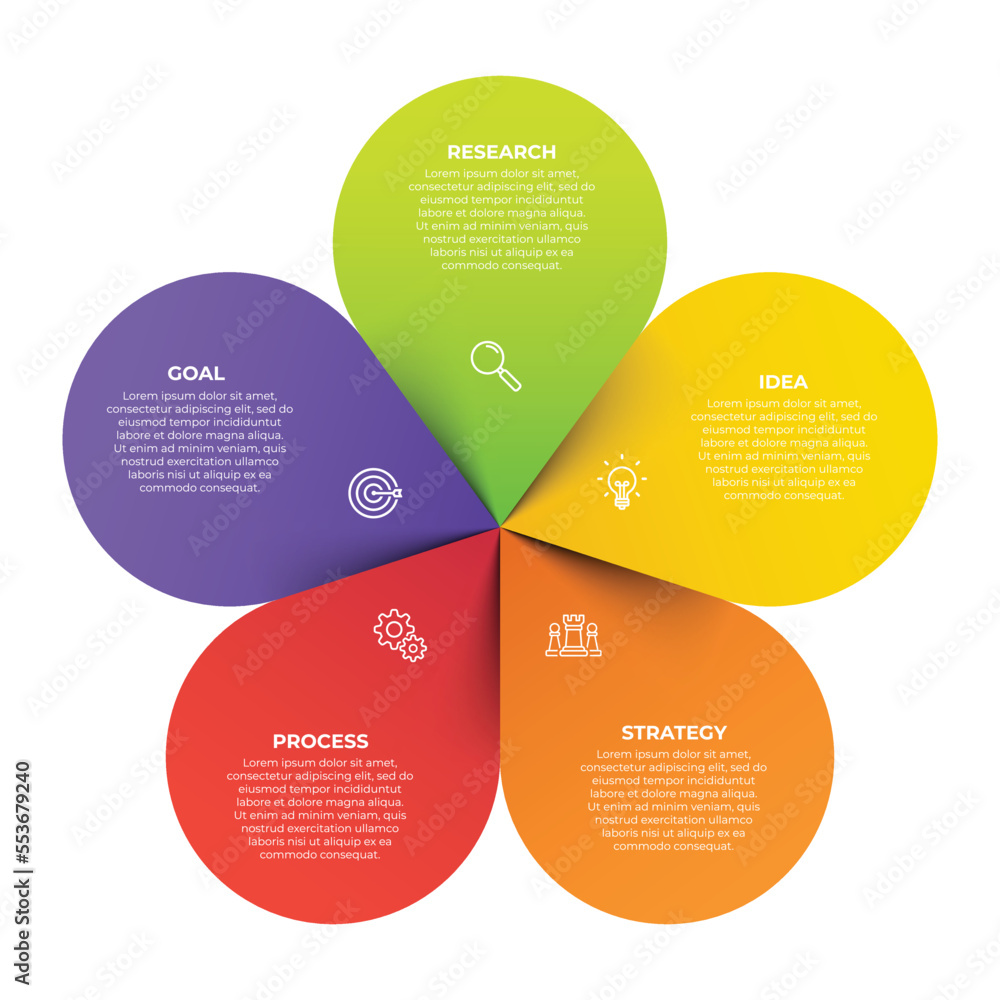 Poster Steps business data visualization timeline process infographic template design with icons