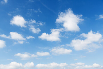 Blue sky with white clouds background