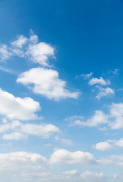 Blue sky with white clouds background