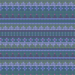 fair isle knit seamless vector pattern