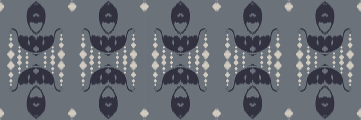 Fototapeta premium Batik Textile ikat designs seamless pattern digital vector design for Print saree Kurti Borneo Fabric border brush symbols swatches party wear