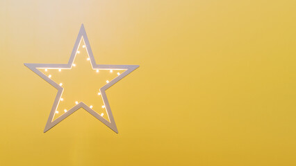 Fototapeta premium Weihnachtsstern mit Licht Vorlage - XMAS