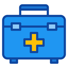 Obraz premium medical kit two tone icon