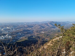 view from the top of the mountain